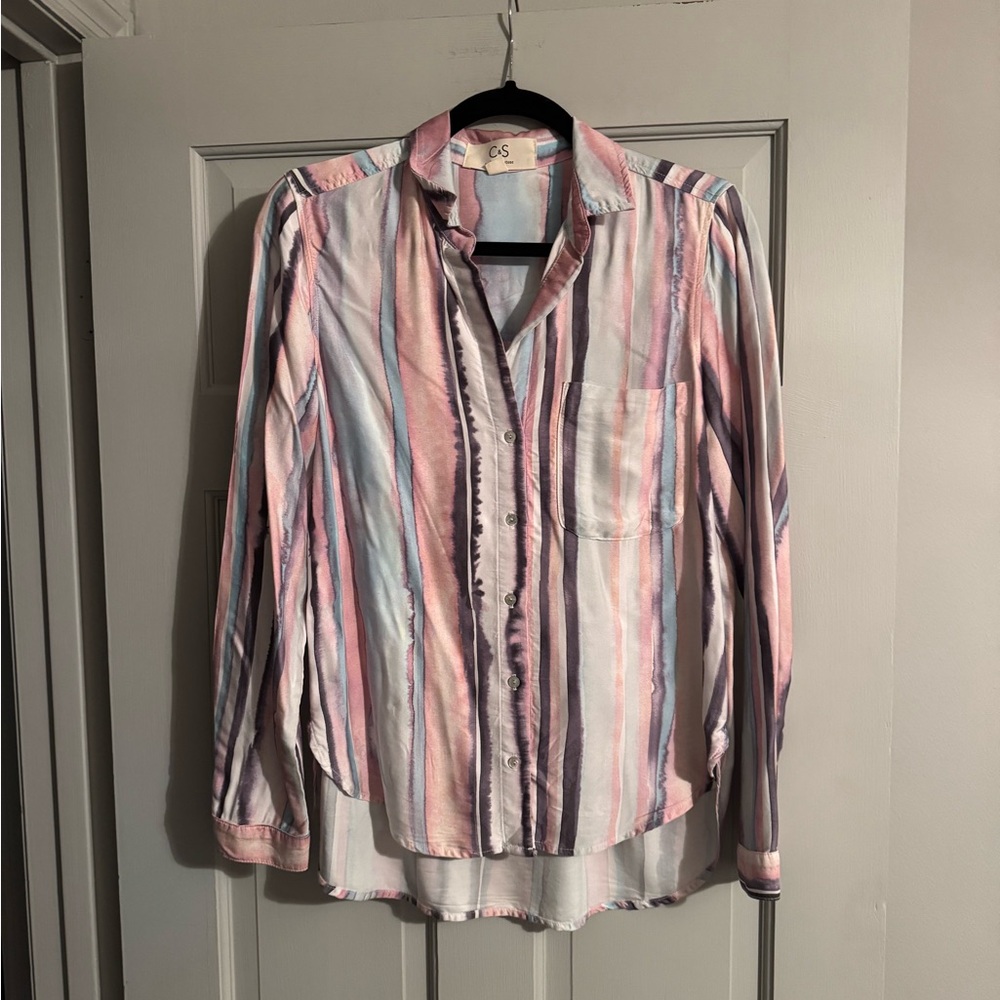Cloth & Stone Multicolor Striped Blouse